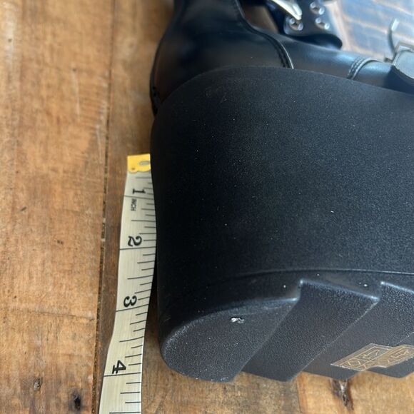 Lamoda Grommet Strap Platform Ankle
Boots - Black - Dolls Kill size 9 - Picture 4 of 6